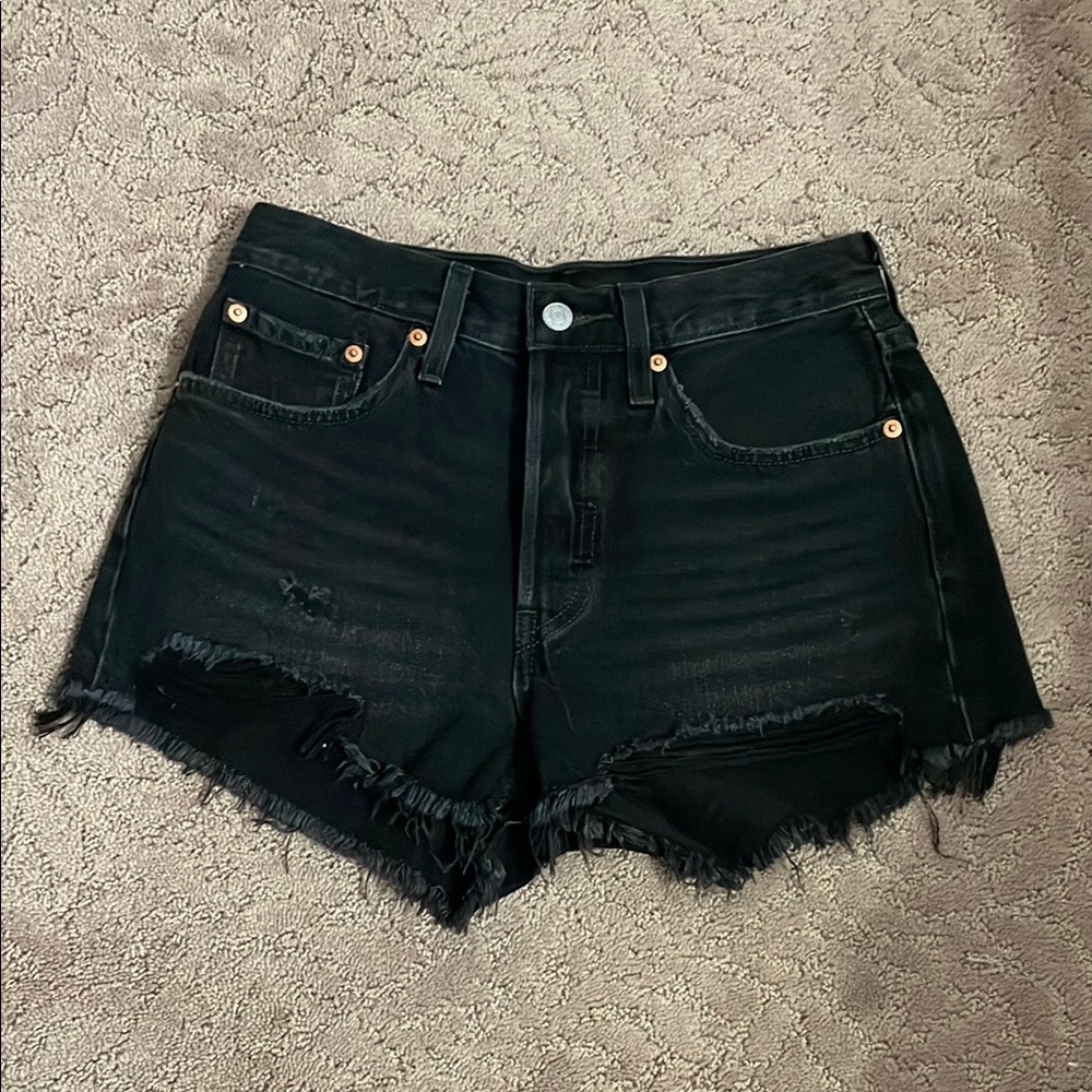 LEVI’S Women's Black Denim Shorts